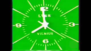 Часы Литовской программы ЦТ СССР (1980-е) (ОЦИФРОВКА)