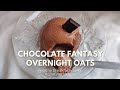 CHOCOLATE FANTASY OVERNIGHT OATS | healthy weight loss breakfast recipe that tastes like dessert!