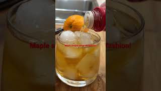 Homemade maple simple syrup old fashion!