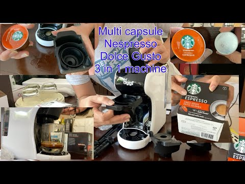 รีวิวเครื่องสกัดกาแฟแคปซูล 3 in 1 Oggi Nespesso + Dolce Gusto + กาแฟบด Multi Capsule Espresso Coffee