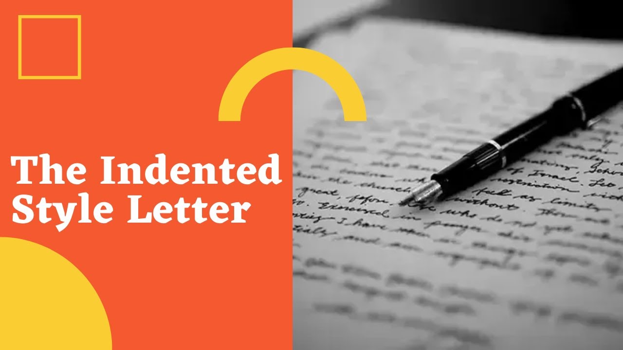 application letter indented style