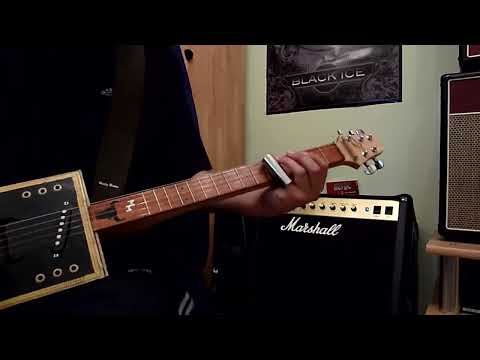 AC/DC - Stormy May Day Cover with Cigarboxguitar and Marshall Vintage Modern