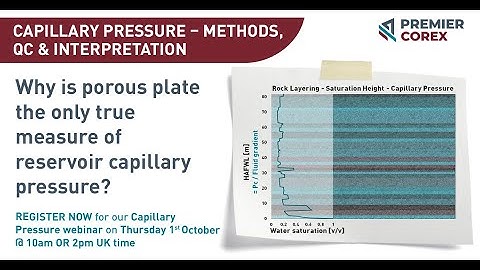 Premier Corex: Capillary Pressure Methods, QC & Interpretation