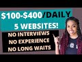 Easily Make $100-$400/Day Online In Your Free Time I Global 🌎 Work From Home Jobs That Pay Same Day