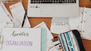 Binder Organization for school 2019 --planning geek--
