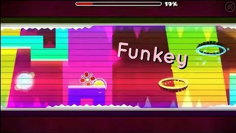 Colorful level | Funkey by Krisz (Harder 6*) | Geometry Dash 2.11