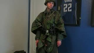 WWII 12th SS Rain Zeltbahn Poncho kit