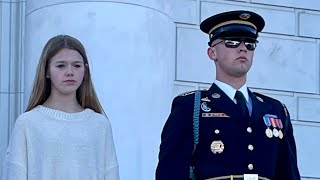 Samantha Smith at the Tomb of the Unknown Soldier