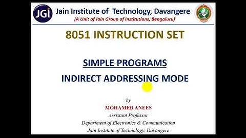 M02_Lec22_Simple Programs_Reg.  Indirect Addressing  Mode