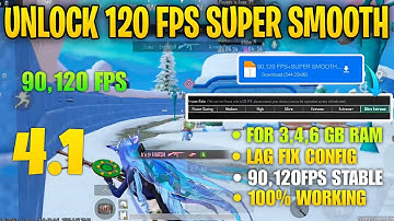 💫120 FPS+SUPER SMOOTH CONFIG BGMI 4.1 |BGMI LAG FIX CONFIG 4.1 | 120 FPS LAG FIX CONFIG PUBG 4.1