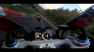 Ducati panigale V4S + bmw S1000 RR Nurburgring fun lap btg 8 min