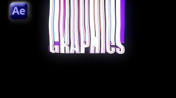 Text Displacement Typography in Adobe After Effects - After Effects Tutorial - No Plugins.