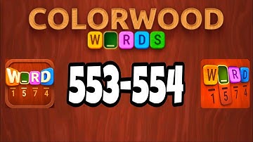 COLORWOOD Words Cryptogram level 553 554