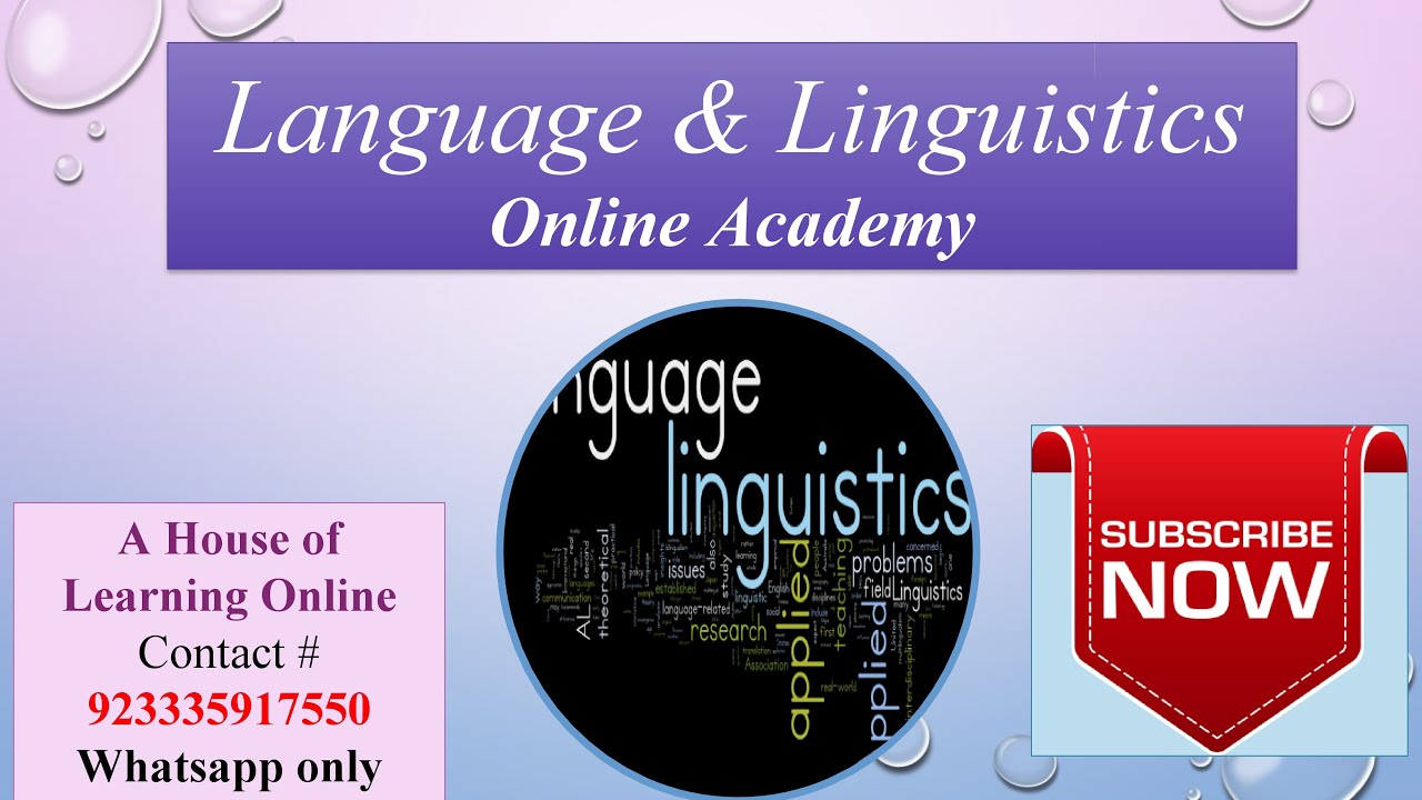 Phonetics & Phonology Basic Definitions HEC based Syllabus Lecture No 1