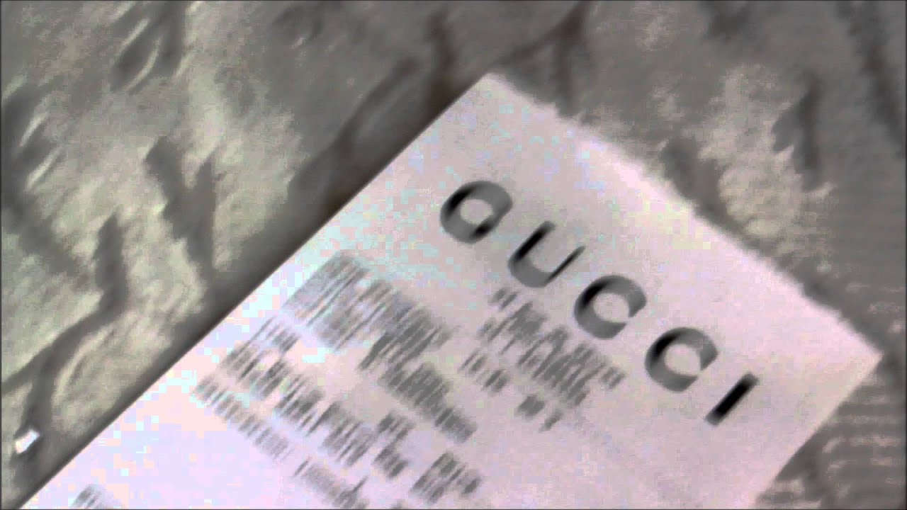 Beware of the fake Gucci Receipts - YouTube