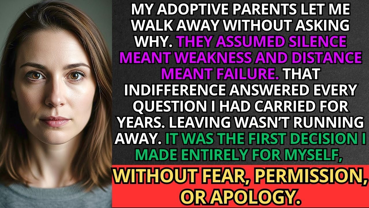 My Adoptive Parents Let Me Walk Away — They Didn’t Ask Why.