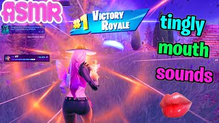 ASMR Gaming 🍀 Fortnite Squad Win Relaxing Tingly Mouth Sounds + Controller Sounds 100% Tingles 🎧