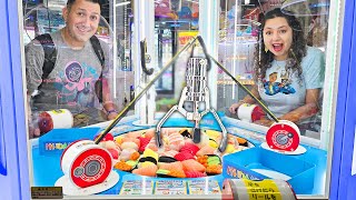 FISHING Claw Machine in Japan?! WE have to play it!
