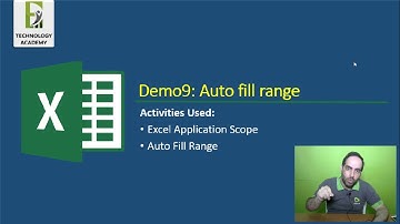 Excel Automation using UiPath | Part #18 | Auto Fill Range
