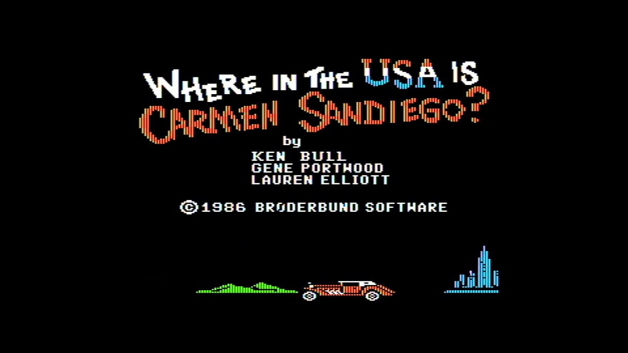 Where in the U.S.A. Is Carmen Sandiego? (1986 - Apple II - Broderbund)