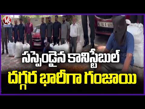 Task Force Joint Operation : Police Arrested Former CISF Constable in Ganja Smuggling Case | V6 News - V6NEWSTELUGU