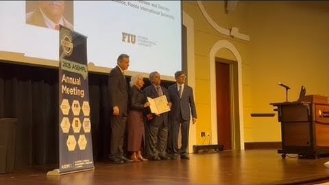 Florida Academy of Science, Engineering, and Medicine Honors Prof. S.S. Iyengar for Contributions