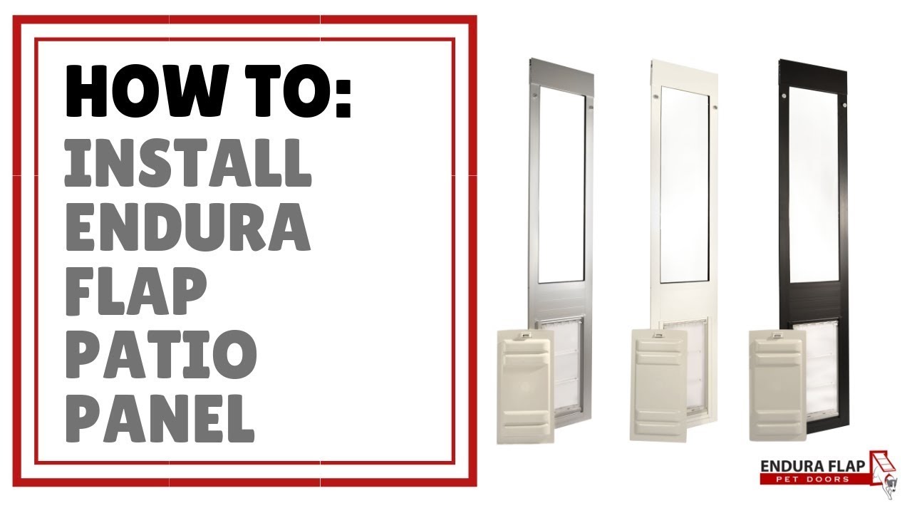 Endura Flap Sliding Glass Dog Door Installation Video YouTube
