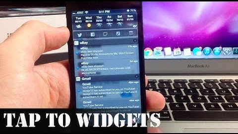 Tap To Widgets - Cydia Tweak