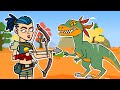 Boney Burbs Raptor Attack! | Fortnite Solos Animation (Primal Peggy & Raptor Rick)