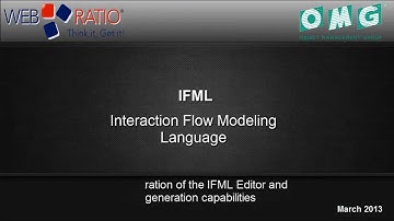 IFML - The Interaction Flow Modeling Language - Demo of IFML Editor