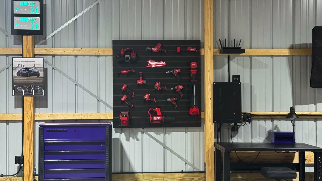 Milwaukee M12 Tool Wall | Garage Tour