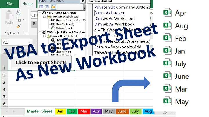 VBA to Save Each Worksheet as New Workbook - VBA Save as new excel file