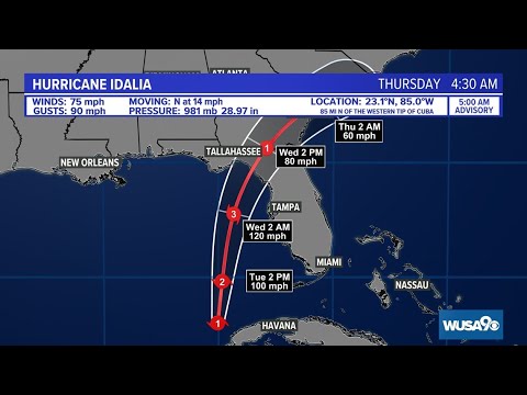Tracking the Tropics: Hurricane Idalia's path toward Florida landfall