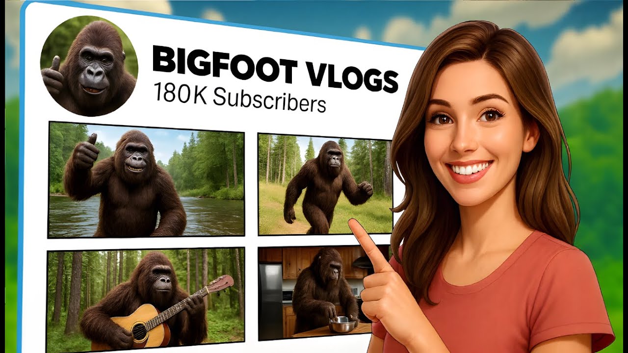 These AI Bigfoot Vlogs Went VIRAL (Make Your Own)