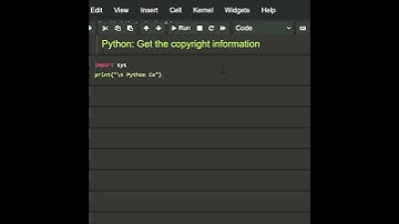 Get the copyright information using python Language