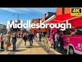 Summer walk in middlesbrough  sunny day  4k