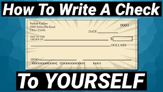 How To Write A Check To Yourself