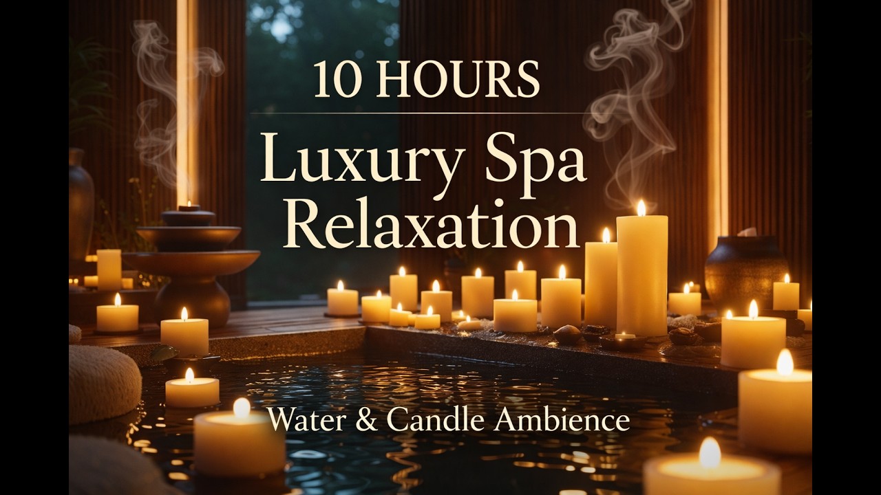 Luxury Spa Music 10 Hours 💆‍♀️ Relaxing Piano & Water Sounds for Deep Relaxation