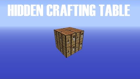 Hidden Crafting Table - Redstone Tutorial #1