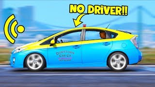 How good is the DRIVERLESS Taxi on Autopilot?! (GTA 5 Mods Gameplay)