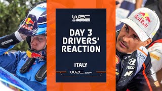 Day 3 Drivers' Reaction | WRC Rally Italia Sardegna 2023