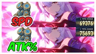 Black Swan Speed vs ATK% Boots Relic Damage Comparison【 Honkai Star Rail Black Swan Build 】