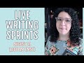 WRITE WITH ME | Live writing sprints because I need some motivation and accountability