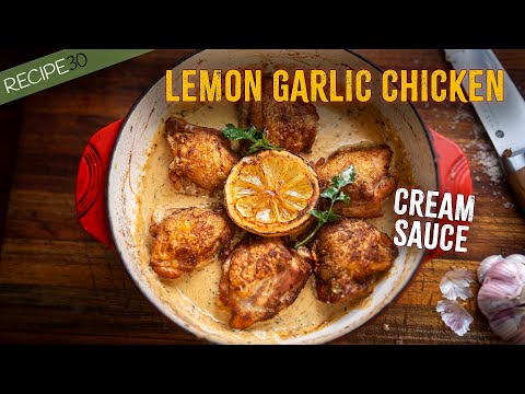 One Pan Lemon Garlic Chicken Perfection, You Will Love!