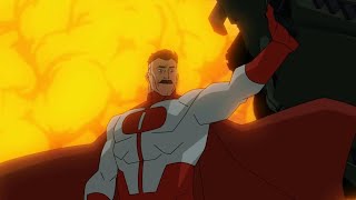 Omni-Man Saves Dark Wing Invincible Episode 1