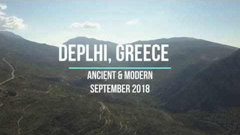 Delphi, Greece from drone  in 4k UltraHD | Древнегреческие Дельфы с воздуха