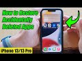Easily Restore Deleted Apps on iPhone iOS 15 π±