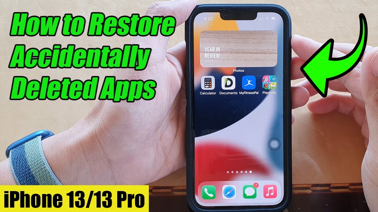 iPhone iOS 15 How to Restore Accidentally Deleted Apps from the Home