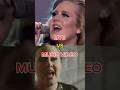 Live Vs Music Video - Adele #adele #rollinginthedeep #music #singer