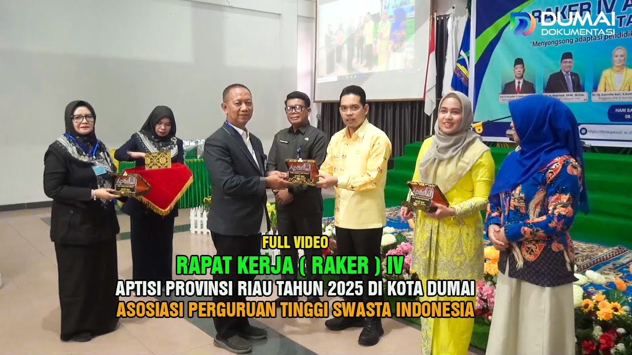 Aptisi Raker RAPAT KERJA ( RAKER) IV APTISI PROVINSI RIAU 2025 DI KOTA DUMAI - YouTube